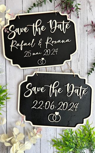 Plăcuță ”Save the Date” – model 7