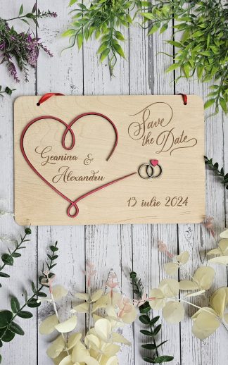 Plăcuță ”Save the Date” – model 8