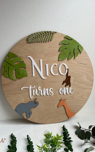 Decor nume copil – safari