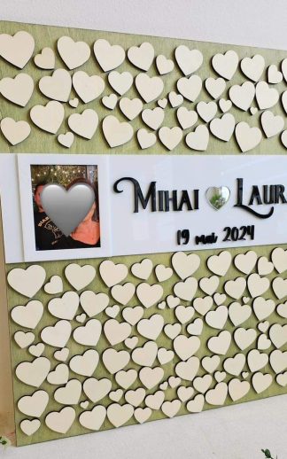Guestbook din lemn si plexiglas
