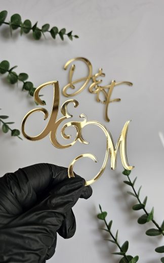 Cake topper oglindă acrilică – model 1