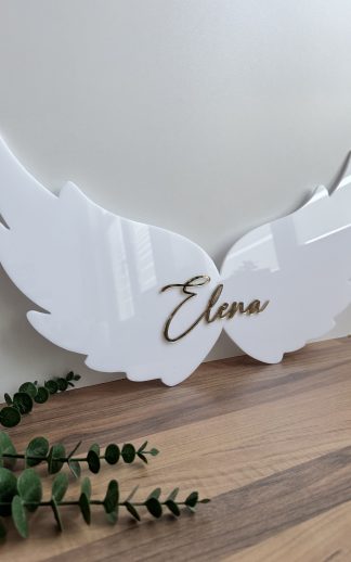 Aripi inger plexiglas alb