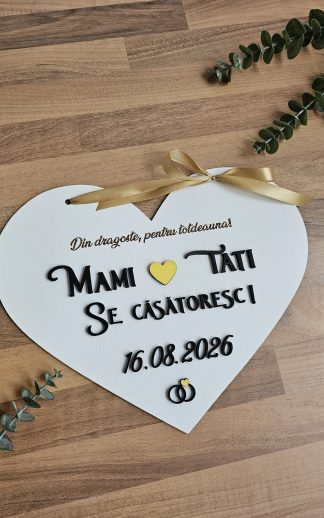 Plăcuță “Save the date” – model 2
