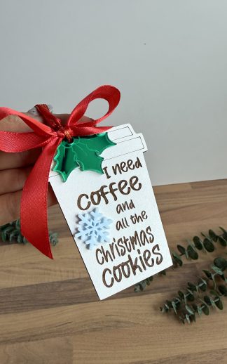 Glob din lemn cu tematică de cafea – model 3